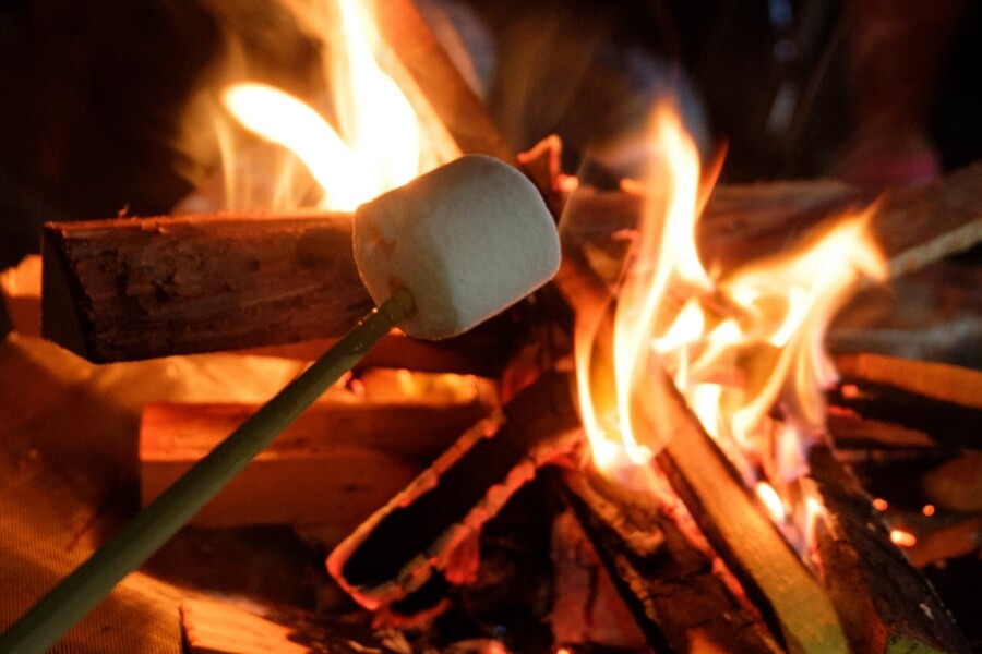How about roasting marshmallows or sipping mulled wine by the fireplace?